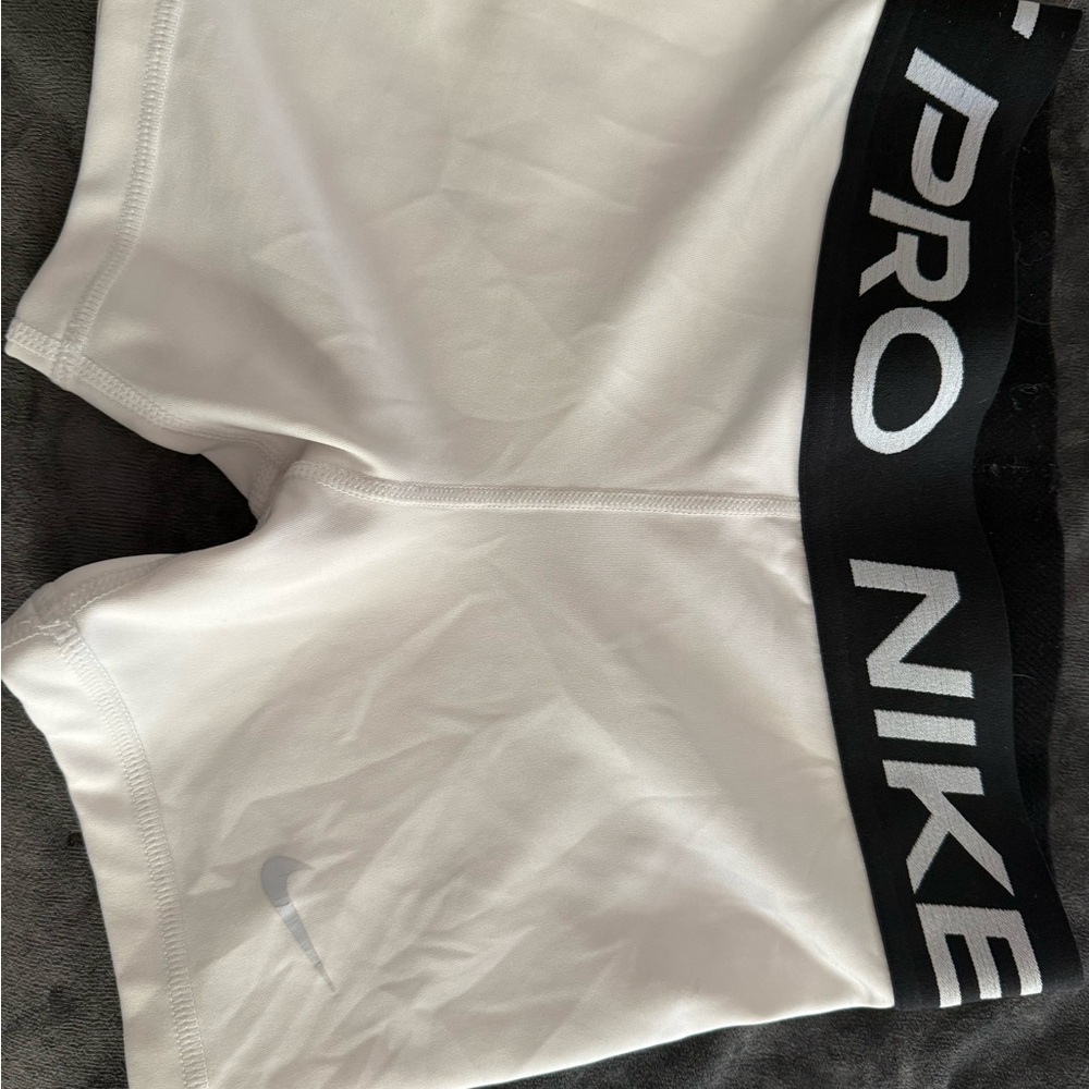 Nike Pro White Compression Shorts